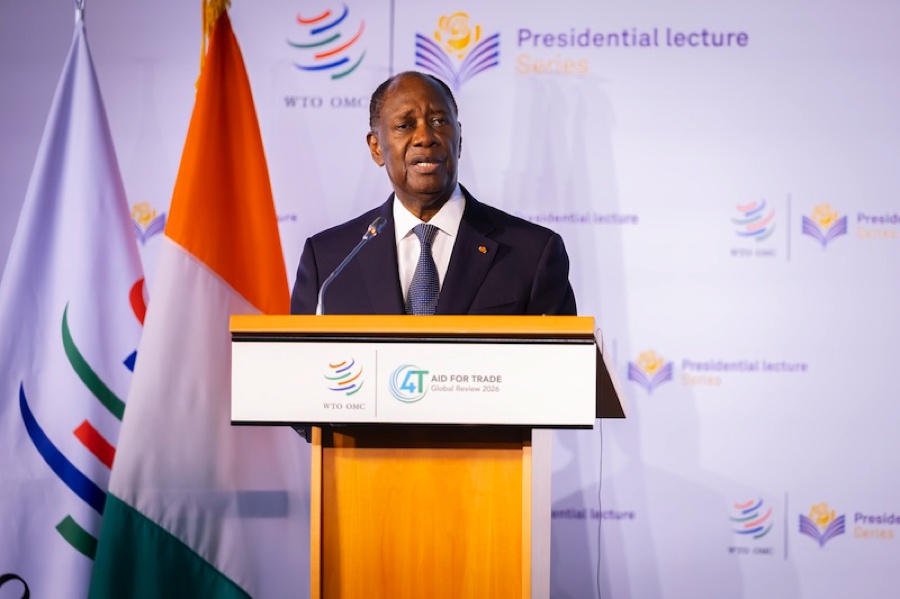 OMC : Alassane Ouattara plaide à Genève pour une « re-globalisation » et l'industrialisation des matières premières
