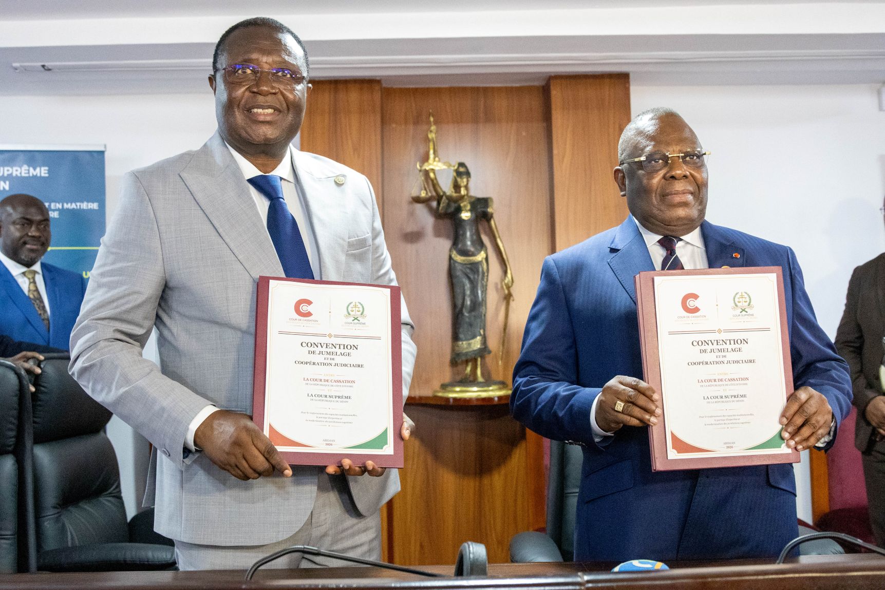 Coopération judiciaire : La Cour de Cassation de Côte d’Ivoire et la Cour Suprême du Bénin renforcent leur collaboration