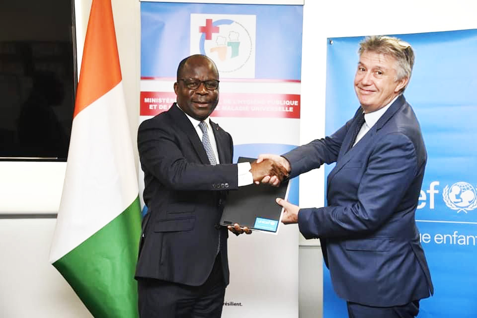 Coopération : Le ministère de la Santé et l'UNICEF signent un nouveau plan de travail