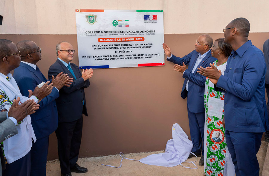 Côte d'Ivoire/Adzopé: le Premier ministre inaugure le Collège Moderne Patrick ACHI de Kong 2