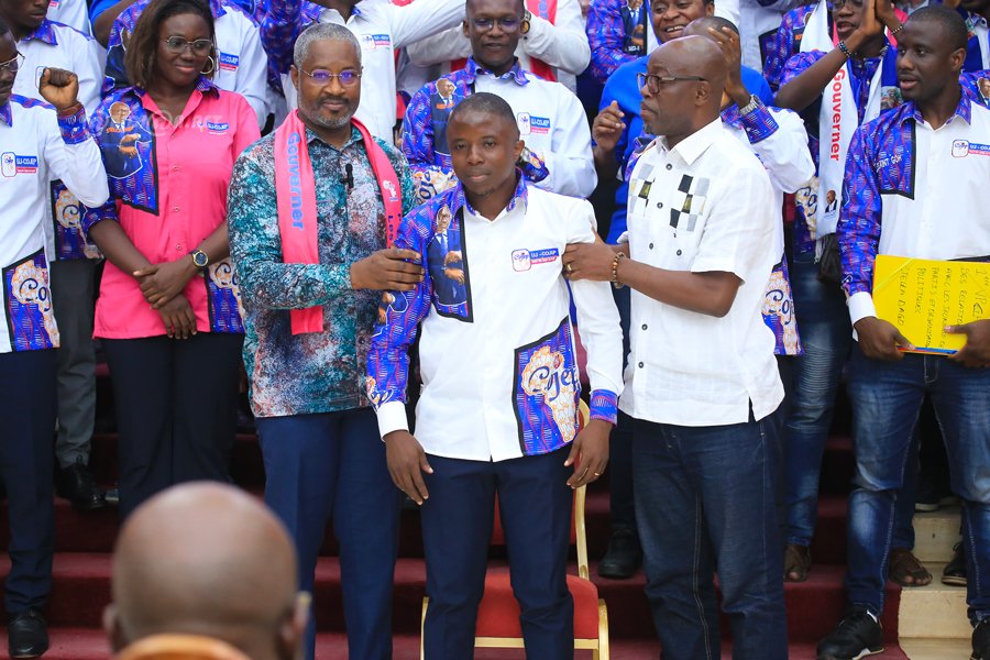 Côte d'Ivoire : Koulaï Mauréas investi à la tête de l'UJ-COJEP en présence de Charles Blé Goudé