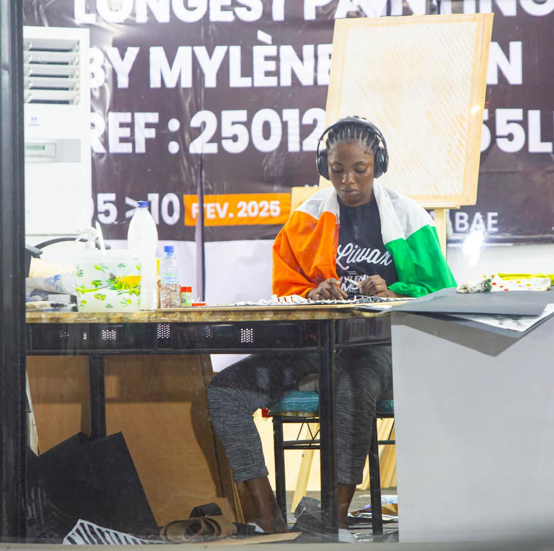 Côte d'Ivoire/ Guinness World Records : Mylène Amon réalise 130 portraits en 120 heures et dépasse l'ancien record de 100