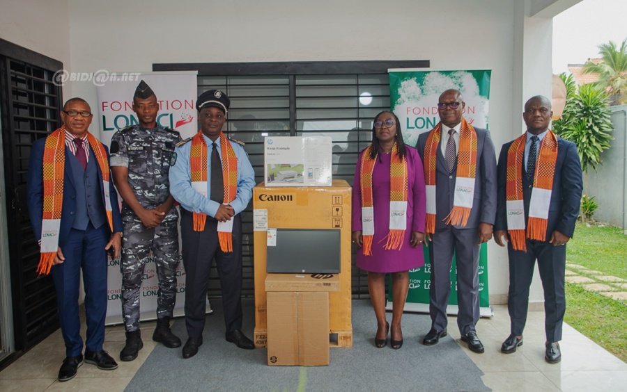 Côte d'Ivoire : La fondation LONACI offre du matériel informatique d'une valeur de plus de 23 millions de FCFA à des commissariats 
