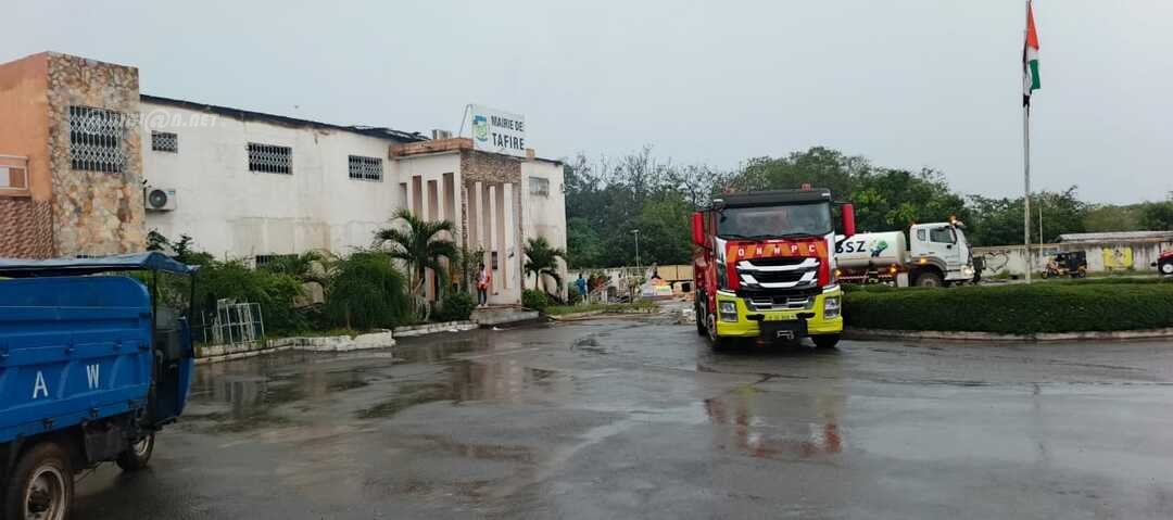 Côte d'Ivoire : la mairie de Tafiré ravagée par un incendie nocturne, pas de victimes