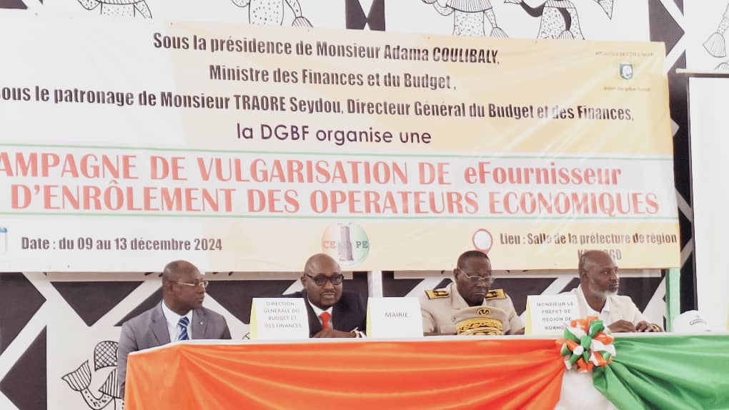 Côte d'Ivoire : les opérateurs économiques du Poro sensibilisés et enrôlés à l’utilisation de eFournisseur