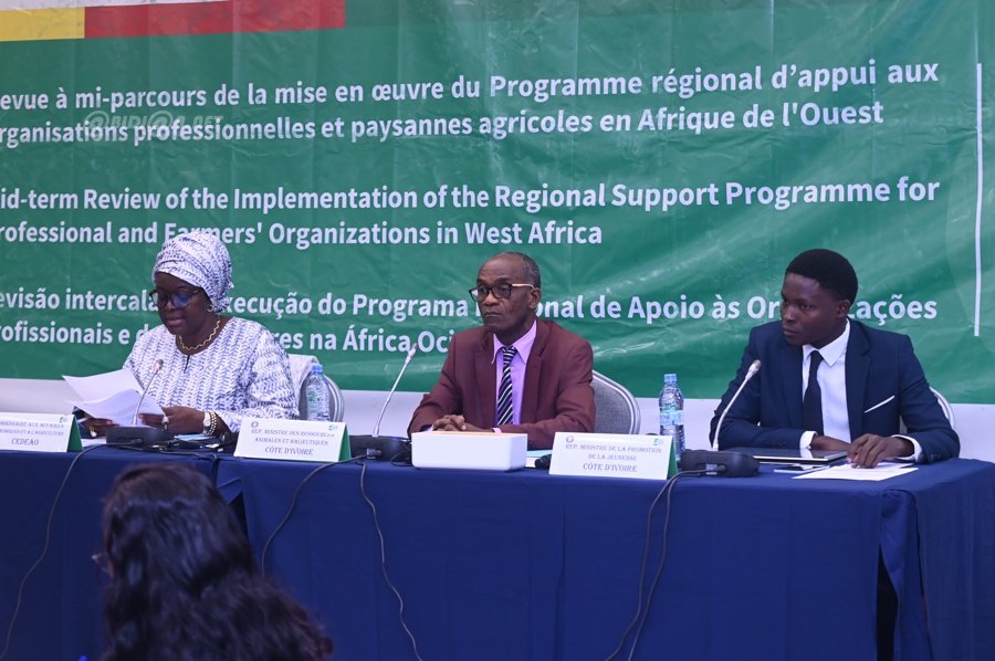 Côte d’Ivoire : La CEDEAO fait le point sur l’insertion des jeunes dans l’agriculture à travers la revue à mi-parcours du PRAOP3