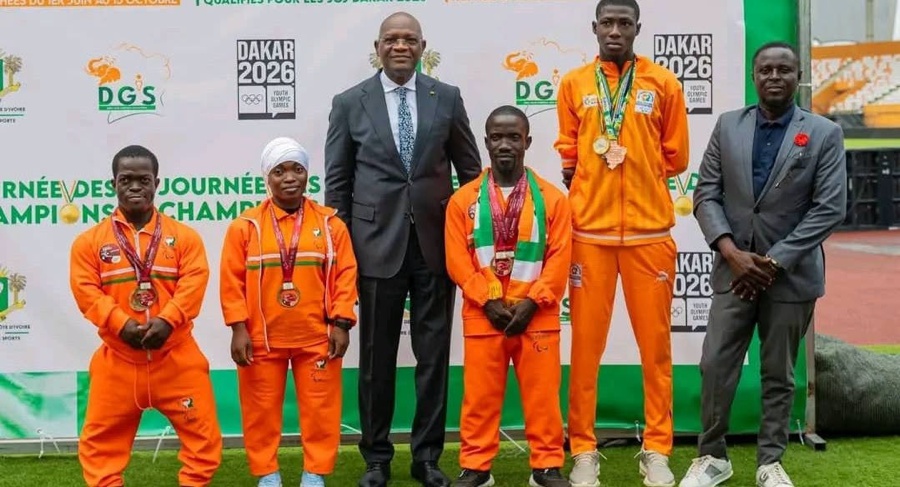 Côte d’Ivoire : 214 médailles remportées par les athlètes ivoiriens du 1er juin au 15 octobre 2026