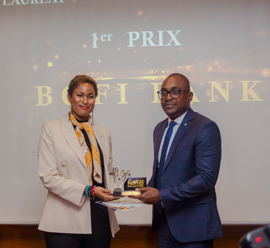 Côte d’Ivoire : BGFIBank reçoit le 1er prix des trophées « Pépite de l’accueil du Secteur bancaire en Côte d’Ivoire