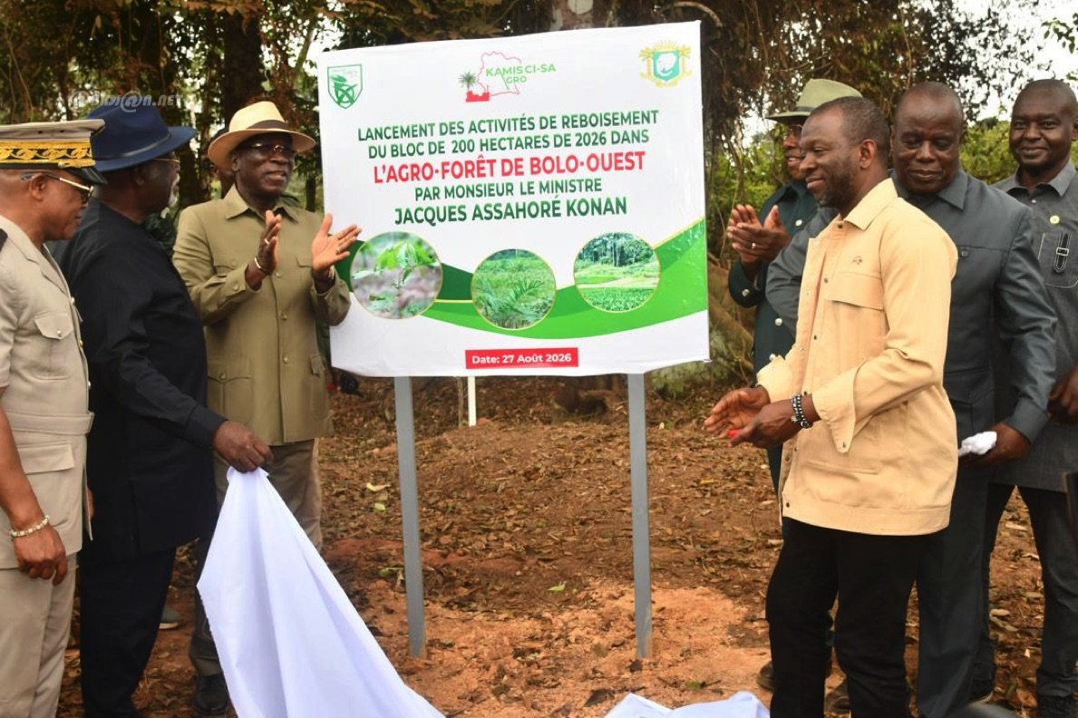 Côte d’Ivoire : Lancement du reboisement de 200 hectares et annonce d'une usine agro-industrielle à Bolo-Ouest