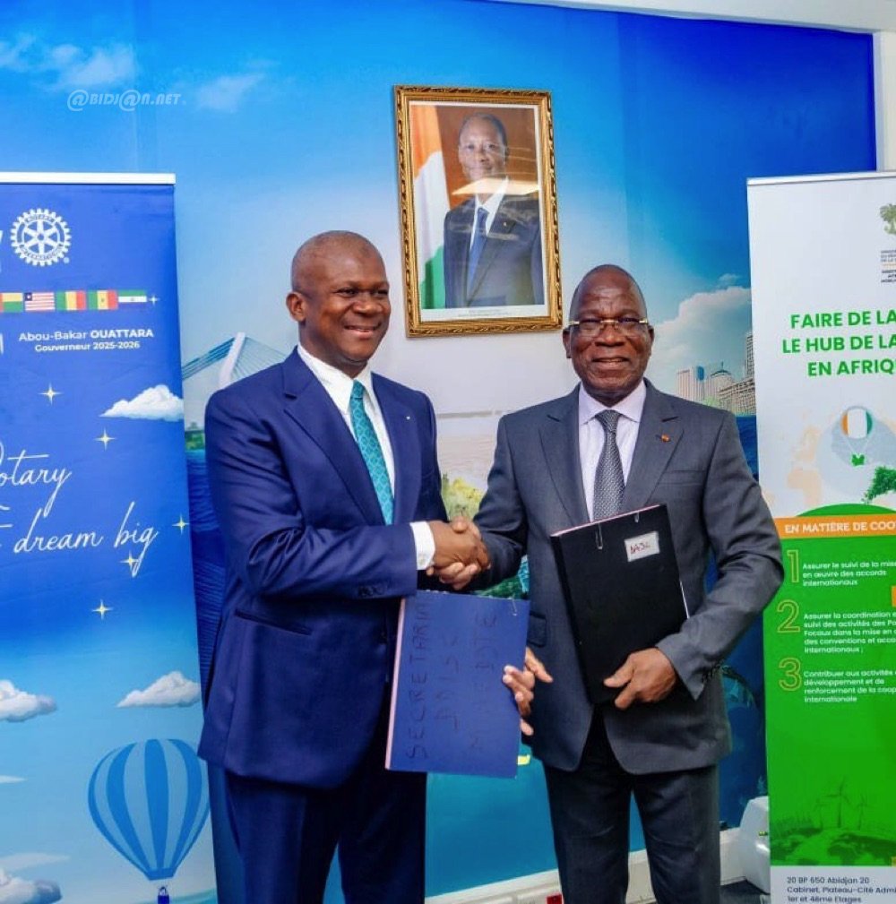 Côte d’Ivoire : le Rotary International District 9101 et le ministère de l’Environnement scellent un partenariat stratégique pour la protection de l’environnement