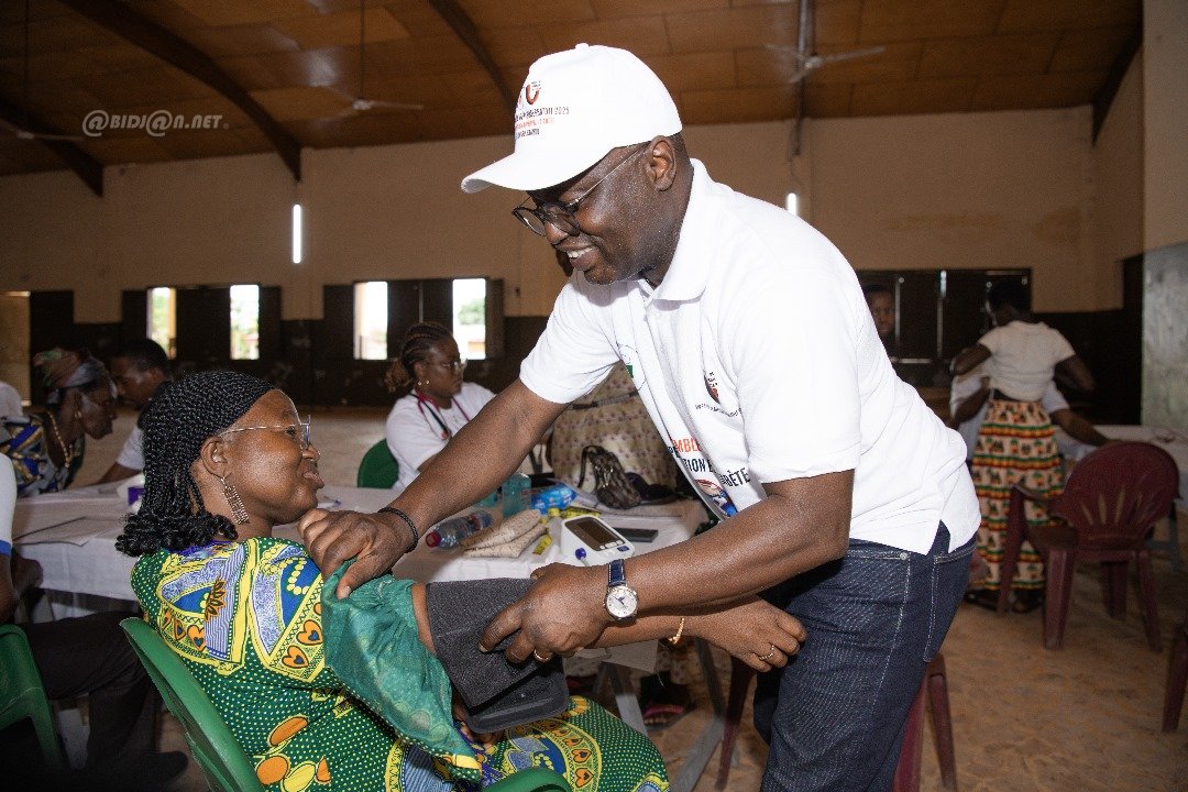 Côte d’Ivoire/Santé : Plus de 1 300 personnes dépistées gratuitement de l’hypertension artérielle et du diabète dans le Hambol 