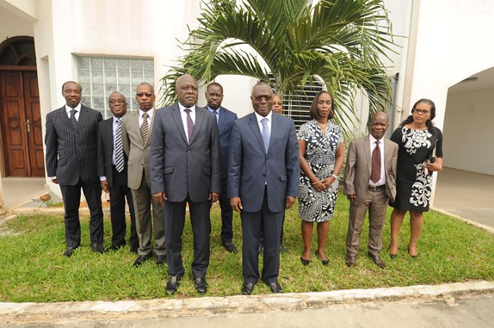 Visite de travail du Ministre en charge des Relations avec les Institutions de la République au Président de la Cour des comptes