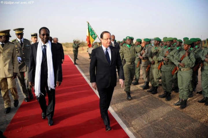 Intervention  militaire  française : Hollande gagne des galons  au Mali