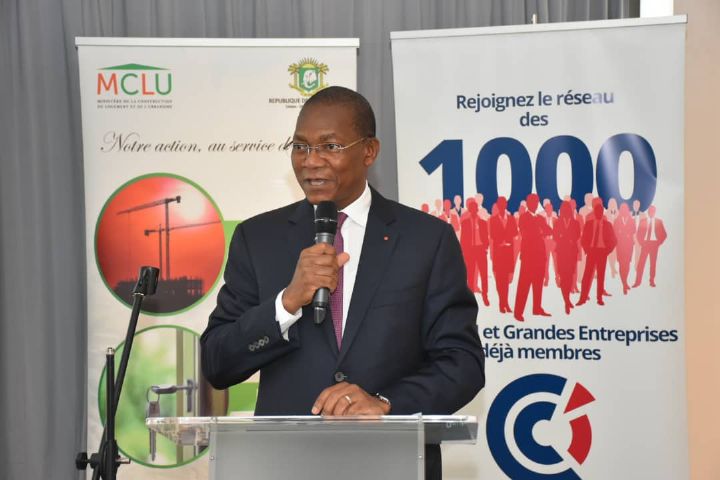 Le Ministre Bruno Nabagné KONE face aux membres de la Chambre de commerce et d’industrie Française