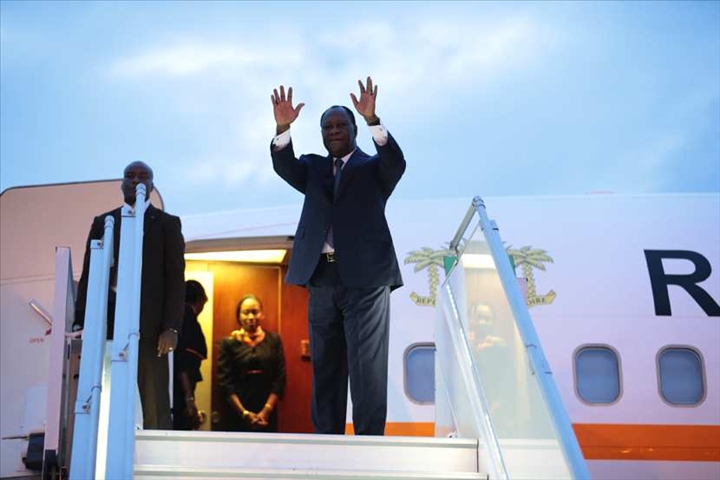 Alassane Ouattara a quitté Abidjan pour Ouagadougou