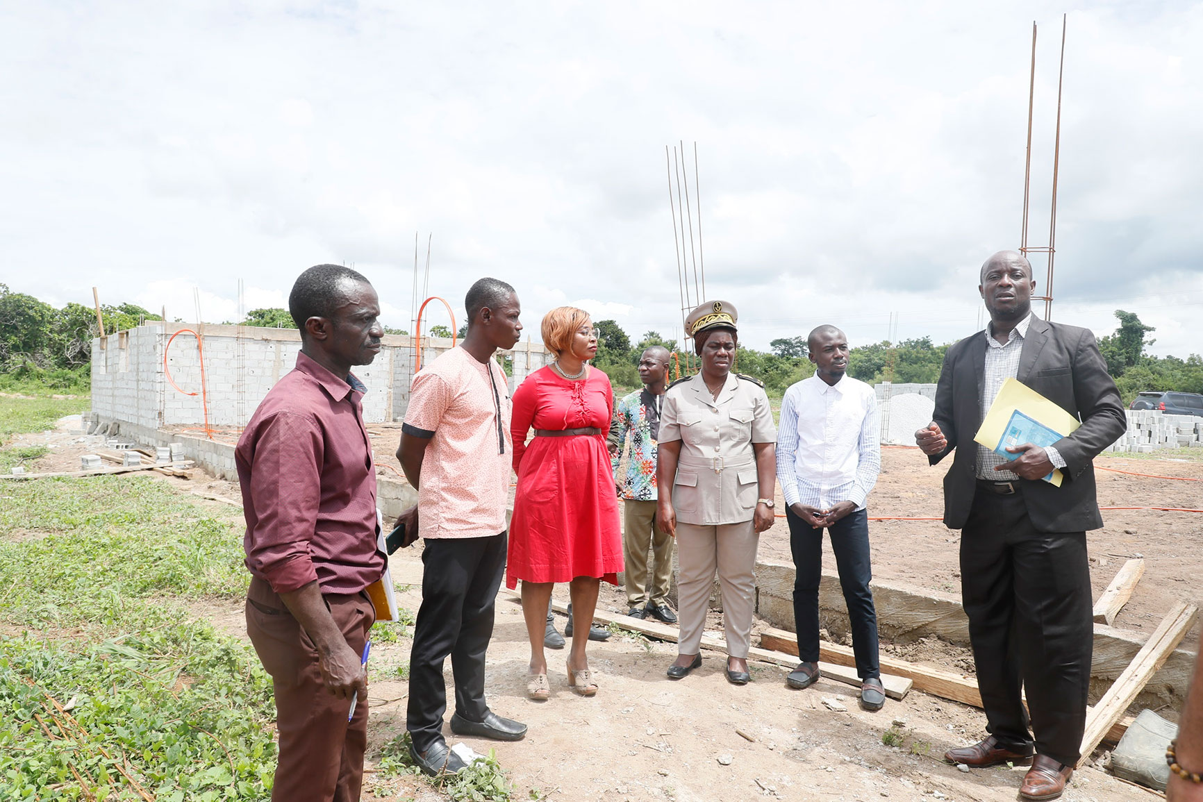 Département de Sinfra : les travaux du marché de proximité de Tiékorodougou très bien avancés