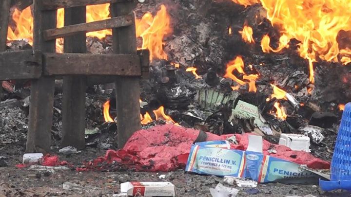 Destruction de Roxy d’Adjamé, le plus grand marché de médicaments de rue d’Abidjan