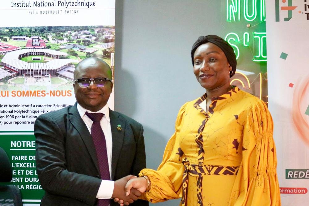 Développement de l'écosystème entrepreneurial : l'INP-HB et Hub Ivoire Tech formalisent leur partenariat