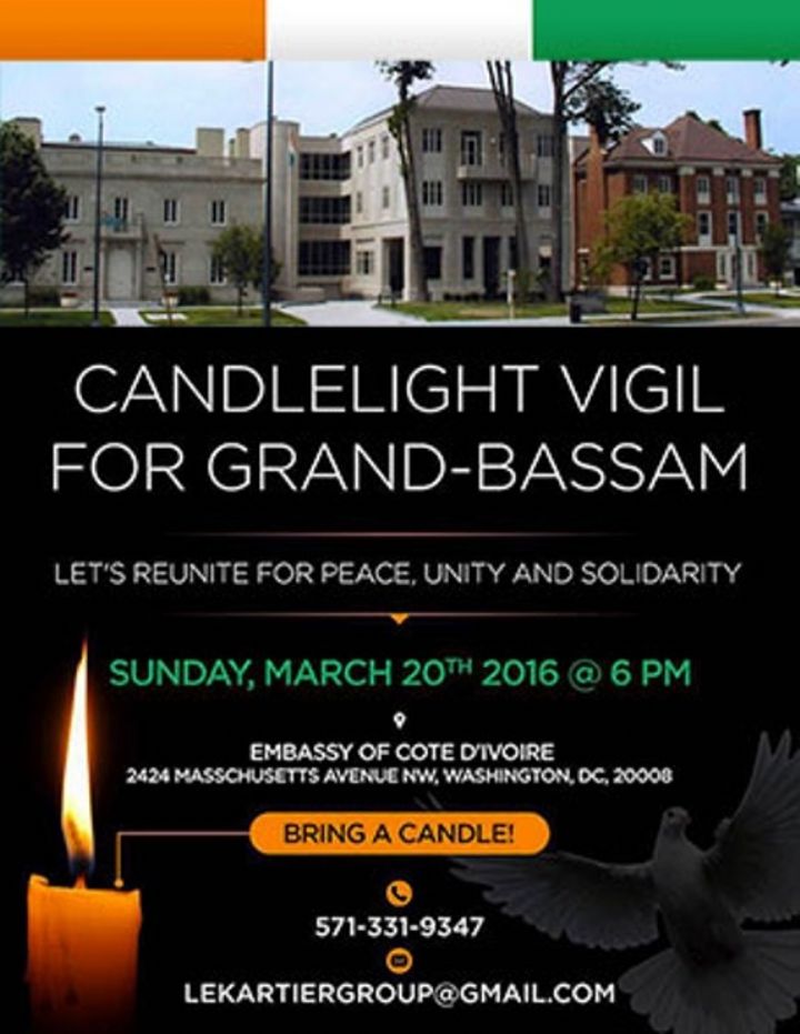 Attaques terorristes de Grand Bassam : Cérémonie de prières et de recueillement à l’ambassade de Cote D’ivoire