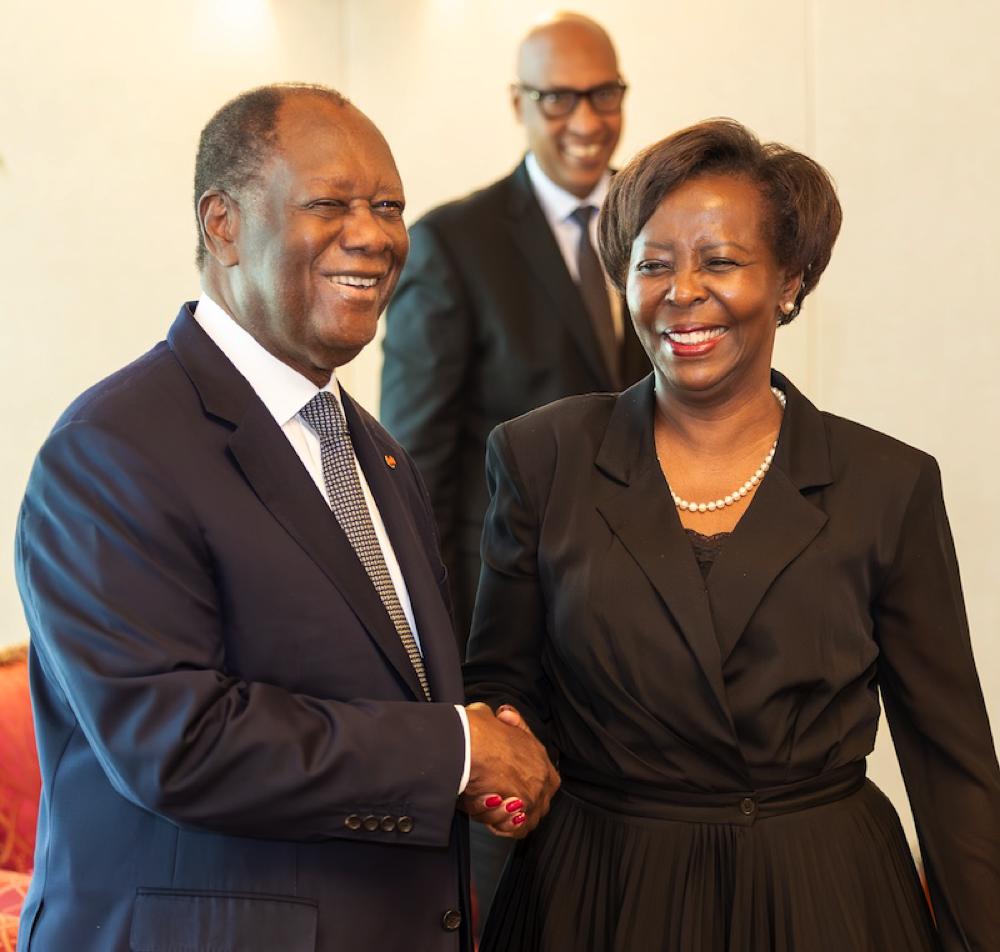 Le Chef de l’État a eu un entretien avec la Secrétaire Générale de la Francophonie