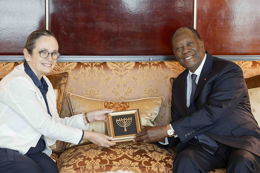 Le Chef de l’État a eu un entretien avec l’Ambassadeur d’Israël en Côte d’Ivoire
