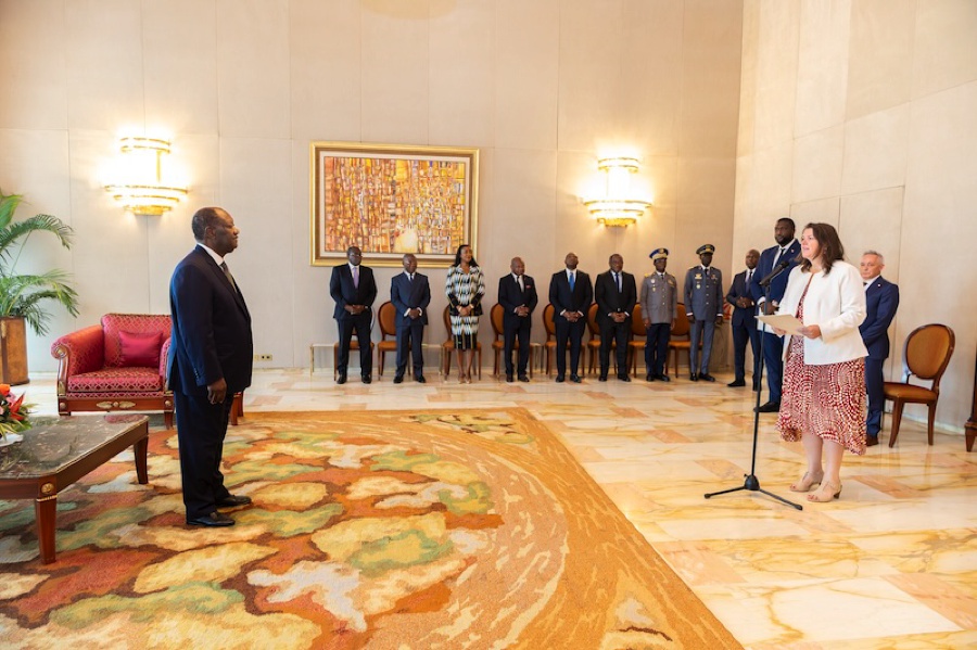 Le Chef de l’État a reçu les Lettres de Créance de six nouveaux Ambassadeurs