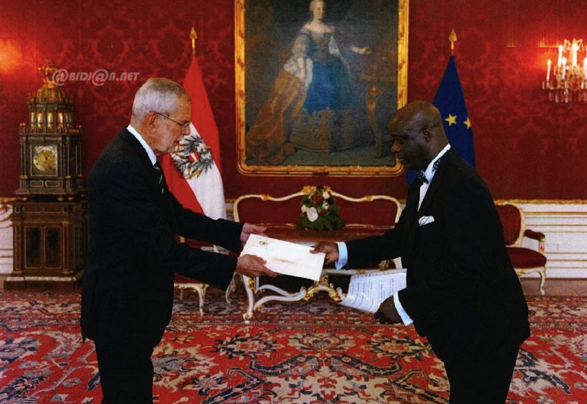 Diplomatie: le nouvel ambassadeur  de la Côte d'Ivoire en Autriche présente ses lettres de créances