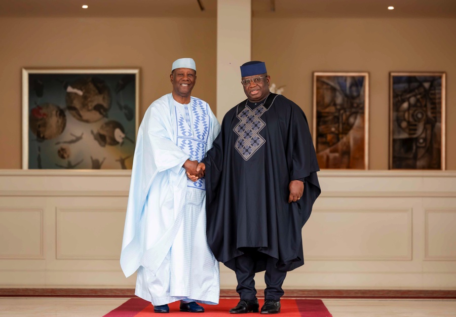 Coopération Ivoiro-Sierra Léonaise:  Alassane Ouattara et Julius Maada Bio échangent à Abidjan sur les 