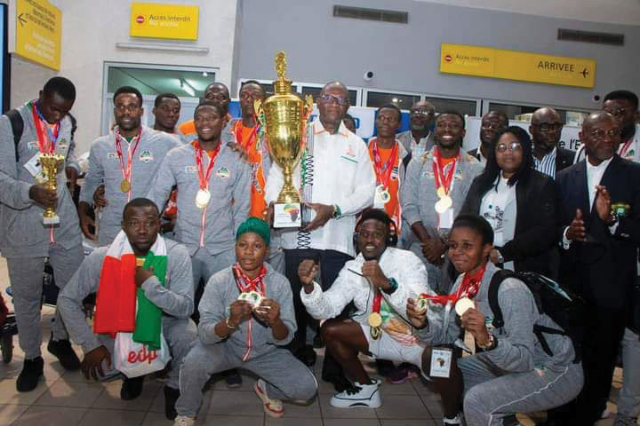 Dodgeball : Les Eléphants, champions d’Afrique, sont rentrés au pays