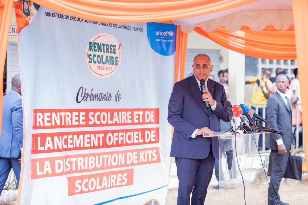 Education : le Premier Ministre Patrick Achi donne le top départ de la rentrée scolaire 2022-2023