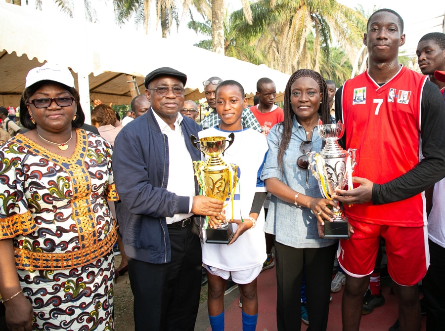 Les ministres Koffi N'Guessan et Mariatou Koné renforcent la fraternité entre les élèves du technique et ceux du secondaire par le sport