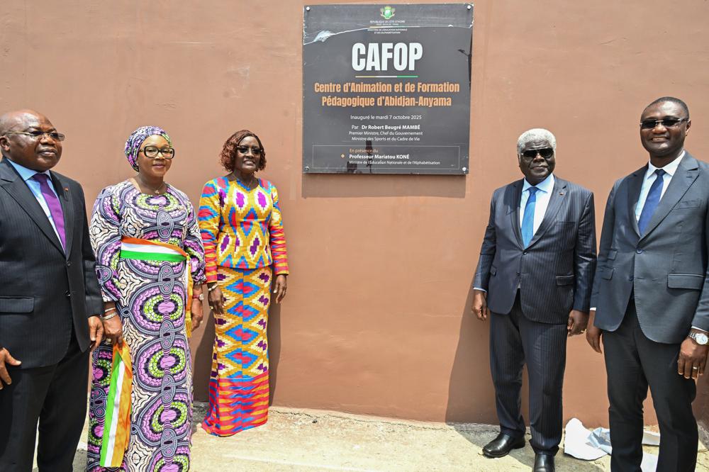 Education nationale : le Premier Ministre Beugré Mambé inaugure le CAFOP d'Anyama, le plus important du pays en termes de superficie et de capacités d'accueil