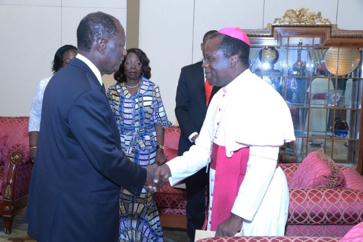 La Conférence des évêques catholiques dit « Yako » au chef de l’Etat pour le décès du Cardinal Bernard Agré