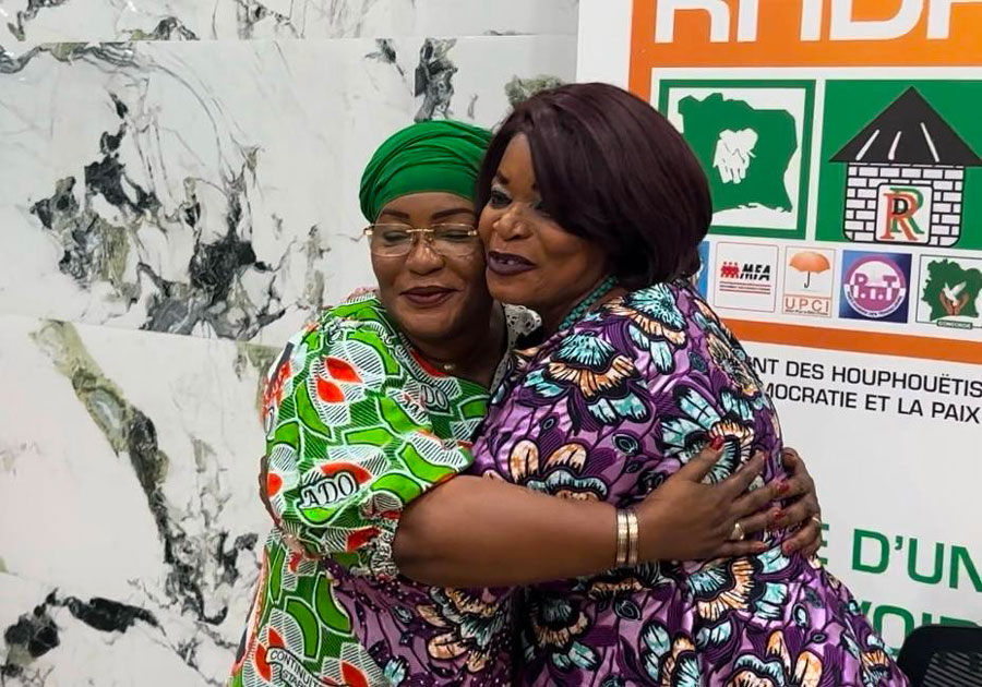 Élection à la Présidence  de l'Union des femmes du Rhdp (Uf-Rhdp): Odette Ehui Agnero se retire et apporte son soutien à Harlette Badou N'Guessan