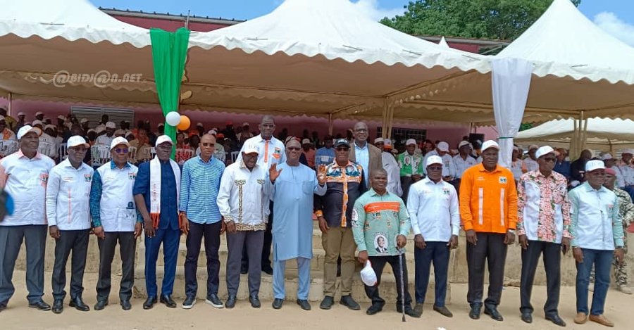 Elections Régionales et Municipales : le RHDP met ses douze candidats en mission dans la région du Poro