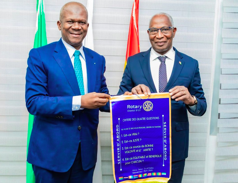 Rotary International : Le Gouverneur Abou-Bakar Ouattara rencontre le Premier Ministre de Guinée