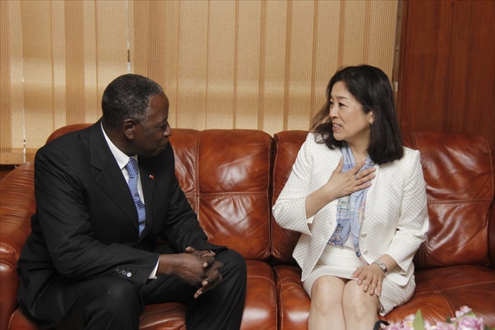 Développement des secteurs du pétrole et de l’énergie : Mme Keiko Honda rencontre le Ministre Adama Toungara