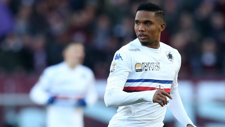 Buteurs africains: première réalisation de Samuel Eto’o avec la Sampdoria Gênes