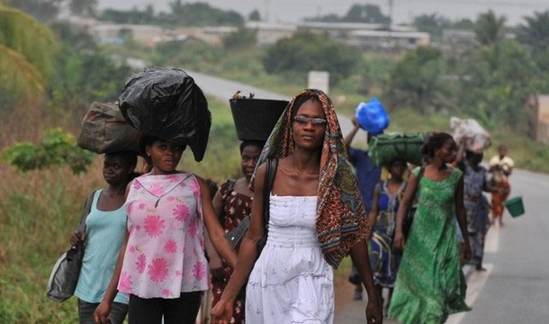 Grand ouest : Des centaines d’Ivoiriens rejoignent leur village