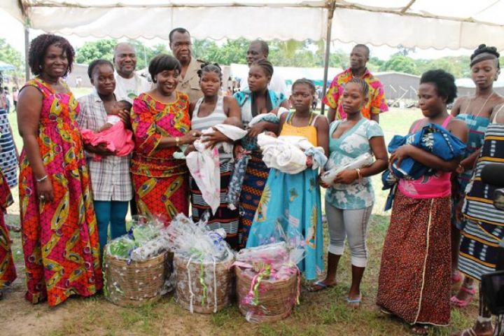 Fête des mères à Oussou, village de la s/p de Kpouebo dans le département de Toumodi