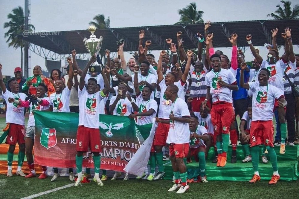 Football: l’Africa Sports d'Abidjan remporte le titre de champion de la Ligue 2 ivoirienne 