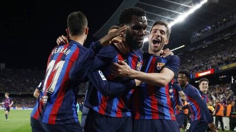 Football-Liga : Franck Kessié buteur offre le Classico au Barça contre le Real (2-1)