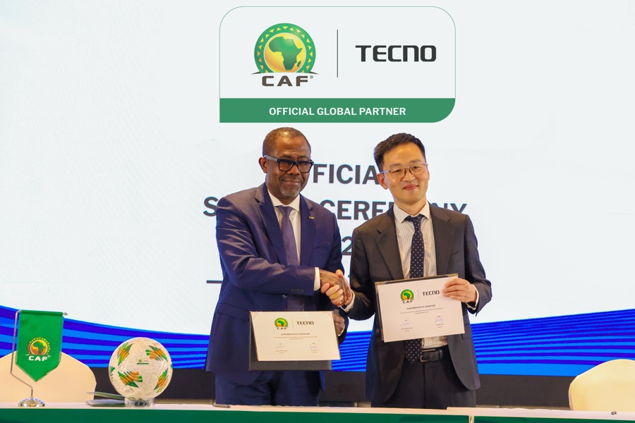 Football : TECNO prolonge son partenariat avec la CAF et devient Partenaire Mondial Officiel des CAN 2025 et 2027,