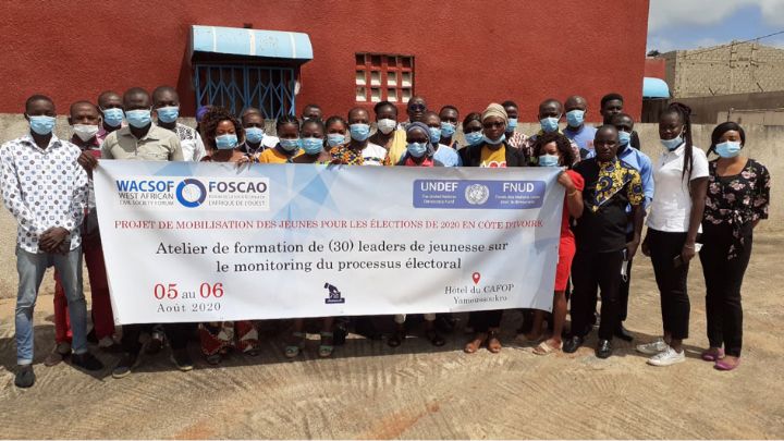 Atelier : le forum de la société civile de l’Afrique de l’Ouest forme 30 jeunes sur le monitoring électoral