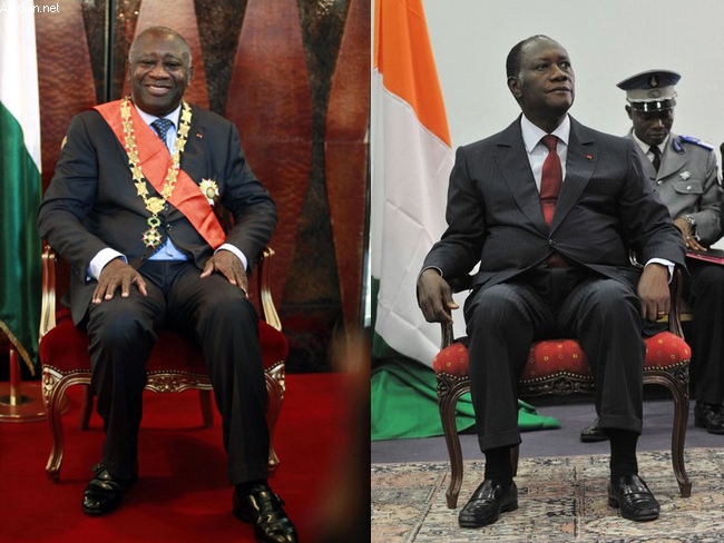 Une Côte d`Ivoire pour deux présidents, Laurent Gbagbo et Alassane Ouattara