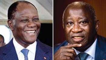 Côte d`Ivoire : les résultats complets provisoires donnent Laurent Gbagbo et Alassane Ouattara au second tour