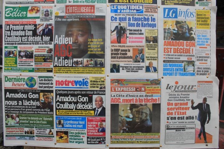 La presse ivoirienne rend unanimement hommage à Amadou Gon Coulibaly