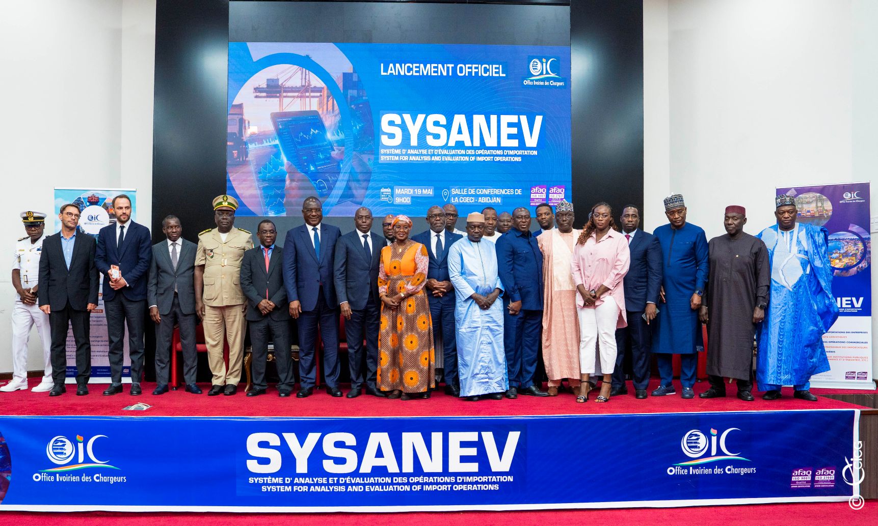 Gouvernance logistique : la plateforme numérique SYSANEV, levier de la transparence et la conformité des opérations d’importation, officiellement lancée