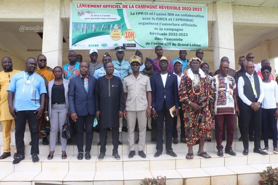 Grand-Lahou/lancement de la campagne hévéa : les producteurs honorent le président l’Association des Professionnels du Caoutchouc Naturel