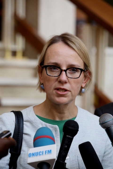 En visite en Côte d’Ivoire depuis quelques jours - Mme Hélène Legal reçue par Amadou Soumahoro